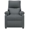 vidaXL Sillón de masaje de tela gris oscuro
