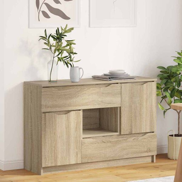 vidaXL Vitrina Roble Sonoma 100 x 30 x 65,6 Madera contrachapada