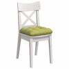 vidaXL Cojines para asiento 4 pcs Verde claro 45 x 45 x 12 cm tela