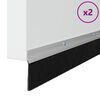 vidaXL Sellos de cepillo de puerta atornillables 2 pcs Plateado 100 cm