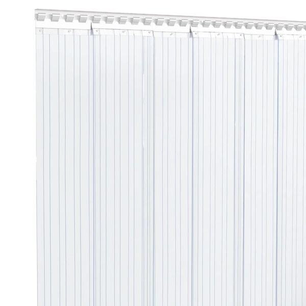 vidaXL Burlete para puerta PVC transparente 200x1,6 mm 10 m