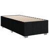vidaXL Cama box spring con colch&oacute;n tela negro 80x200 cm