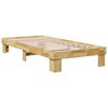 vidaXL Estructura de cama sin colchón 90x190 cm Madera maciza de roble