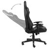 vidaXL Silla gaming giratoria PVC gris