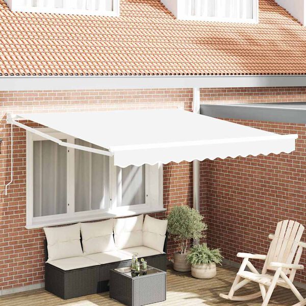 vidaXL Toldo Retr&aacute;ctil Manual 350 x 250 cm tela