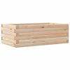 vidaXL Jardinera de madera maciza de pino 70x40x23 cm