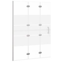 vidaXL Mampara de ducha plegable ESG blanco 100x140 cm