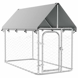 vidaXL Perrera de exterior con tejado 200x100x150 cm