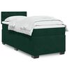 vidaXL Cama box spring con colch&oacute;n terciopelo verde oscuro 90x190 cm