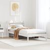 vidaXL Estructura de cama sin colchón madera maciza blanca 75x190 cm