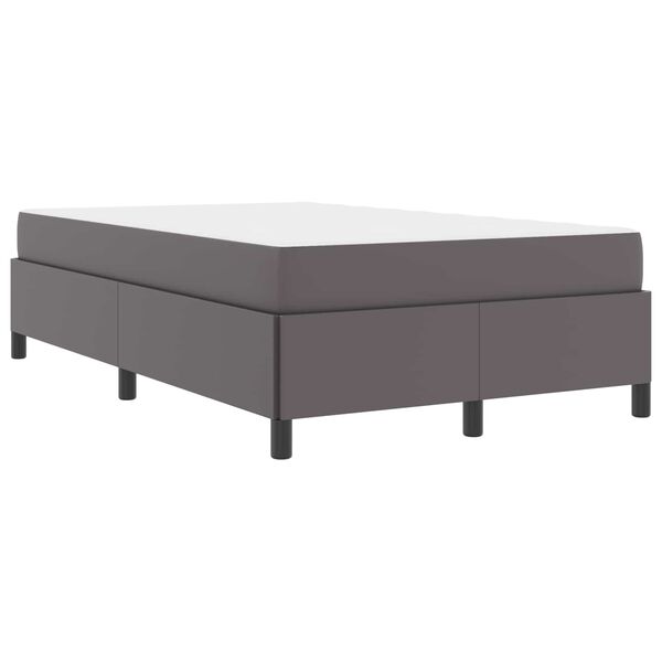 vidaXL Estructura de cama con colch&oacute;n Gris 120 x 200 cm tela
