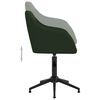 vidaXL Silla de comedor giratoria 6 uds terciopelo verde oscuro