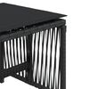 vidaXL Taburetes de jardín con cojines 4 uds ratán PE negro 41x41x36cm