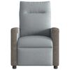vidaXL Sillón reclinable eléctrico tela gris claro