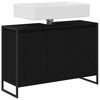 vidaXL Gabinete de Ba&ntilde;o con almacenamiento Roble Negro 90 x 30 x 60 cm