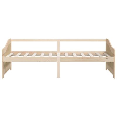 vidaXL Sofá cama 3 plazas de madera maciza de pino 90x200 cm
