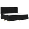 vidaXL Cama tipo Box Spring con colch&oacute;n Negro 200 x 200 cm tela