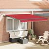 vidaXL Tela de toldo con Rojo 300 x 250 cm Poli&eacute;ster