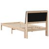 vidaXL Estructura de cama Marrón 90 x 190 cm Madera de pino macizo