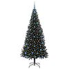 vidaXL &Aacute;rbol de Navidad con 300 LED con soporte Negro 210 cm PVC