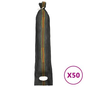 vidaXL Sacos de arena 50 unidades HDPE verde oscuro 103x25 cm
