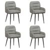 vidaXL Sillas de comedor 4 uds. Terciopelo Gris Claro