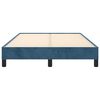 vidaXL Estructura de cama sin colch&oacute;n terciopelo azul oscuro 120x190cm