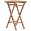 vidaXL Mesa plegable de jard&iacute;n madera maciza de teca 60x60x75 cm