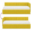 vidaXL Estructura de Cama Esquina con Colch&oacute;n 2 pcs Amarillo