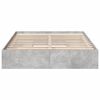 vidaXL Cama con cajones madera ingenier&iacute;a gris hormig&oacute;n 160x200 cm