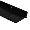 vidaXL Sellos de cepillo de puerta atornillables 6 pcs Negro 100 cm