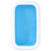 Bestway Piscina inflable familiar rectangular azul blanco 262x175x51cm