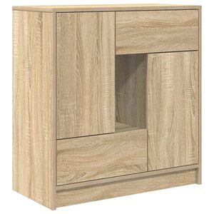 vidaXL Aparador con cajones y puertas roble Sonoma 70,5x34x74,5 cm