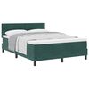 vidaXL Cama tipo Box Spring Verde oscuro 160 x 200 cm Terciopelo