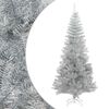 vidaXL &Aacute;rbol de Navidad artificial con soporte plateado PET 210 cm