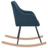 vidaXL Silla mecedora de tela azul