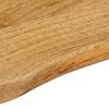 vidaXL Tablero de mesa borde natural madera maciza mango 80x40x3,8 cm
