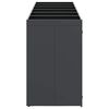 vidaXL Almacenamiento de cubos Wheelie para 6 cubos Antracita