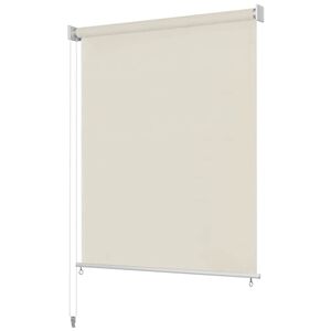 vidaXL Persiana enrollable de exterior 105(ancho)x140(alto)cm color crema