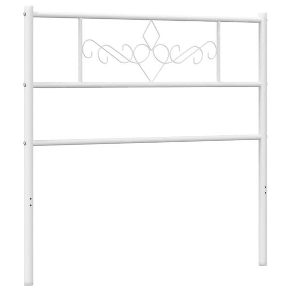vidaXL Cabecero de metal blanco 107 cm