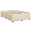 vidaXL Cama box spring con colch&oacute;n tela color crema 140x200 cm