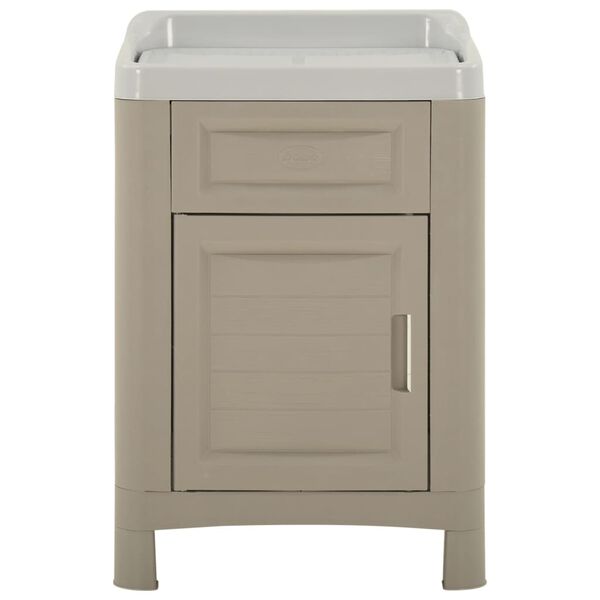 vidaXL Armario para lavadero 60x51x89 cm arena