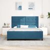 vidaXL Cama tipo Box Spring Azul Oscuro 180 x 200 cm Terciopelo