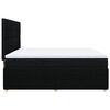 vidaXL Cama box spring con colch&oacute;n tela negro 180x200 cm