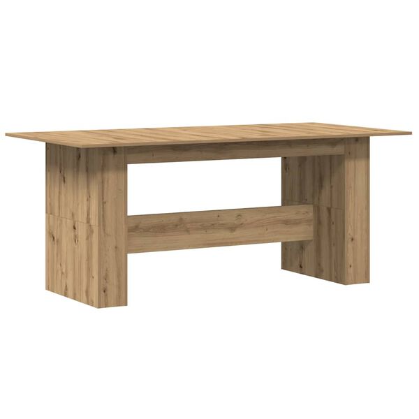 vidaXL Mesa de comedor madera ingeniería roble artisan 180x90x76 cm