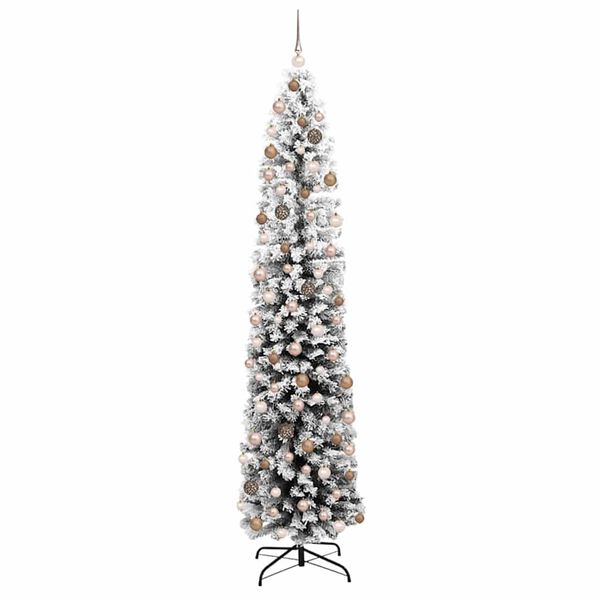 vidaXL &Aacute;rbol de Navidad artificial Verde 210 cm PVC, Acero y Pl&aacute;stico