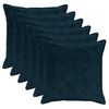 vidaXL Funda de almohada 6 uds. HOUTEN Azul marino 80 x 80 cm