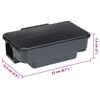 vidaXL Trampas para ratones 12 uds. negro 22x12,5x7,5 cm