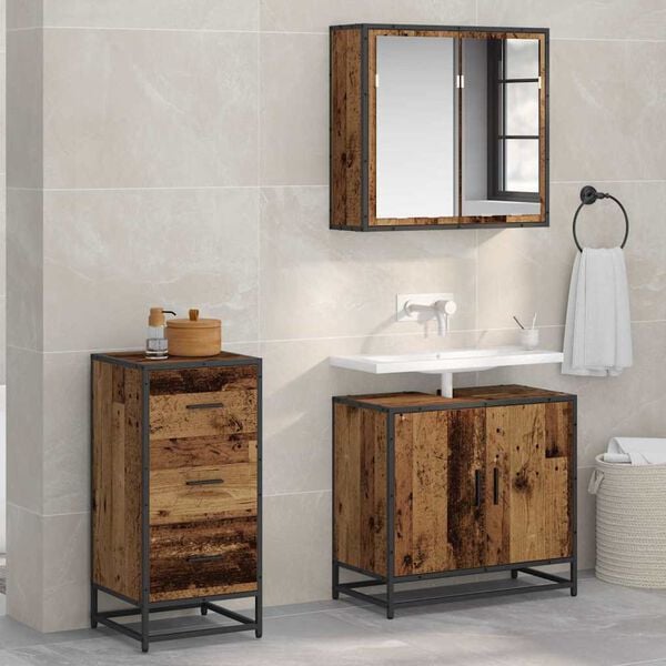 vidaXL Aparador Madera vieja 35.5 x 35 x 76 cm