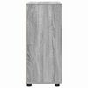 vidaXL Gabinete de Ba&ntilde;o con almacenamiento Gris Sonoma 60 x 35 x 80 cm